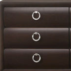 63" Merlot Solid and Manufactured Wood Six Drawer Double Dresser