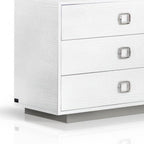 63" White Solid And Manufactured Wood Six Drawer Dresser