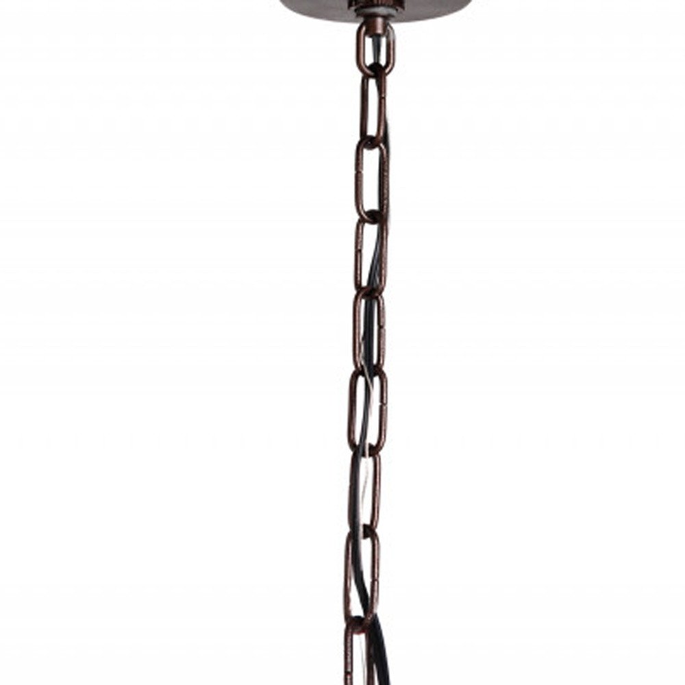 Brown Sputnik Twelve Light Metal Chandelier