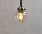 Silver Sputnik Eight Light Metal Chandelier With Clear Shades