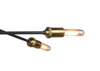 Bronze Sputnik Six Light Metal Chandelier