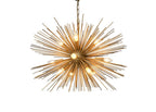 Gold Sputnik Twelve Light Metal Chandelier
