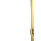 Brass Sputnik Six Light Metal Chandelier With White Shades