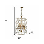 Gold Candle Style Twelve Light Metal Chandelier With Gold Shades