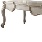 72" White Wood Executive Desk With Three Drawers
