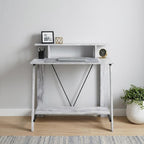 32" Antiqued White Writing Desk