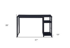 47" Black Writing Desk