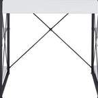 47" White and Black Computer Desk