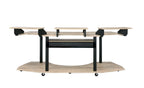 83" Natural and Black Music Recording Studio Desk
