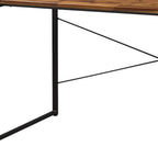 47" Brown and Black Writing Desk