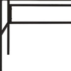 42" White and Black Writing Desk