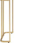 48" White and Gold Writing Desk