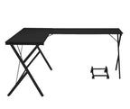 62" Black L Shape Computer Desk