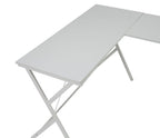 62" White L Shape Computer Desk