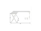 62" White L Shape Computer Desk