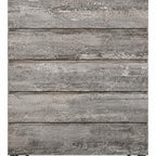 33" Black And Gray Wood Five Drawer Dresser