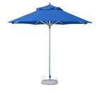 10' Blue Polyester Round Tilt Cantilever Patio Umbrella with Stand