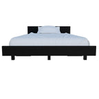 Black Distressed Wood Twin Bed Frame