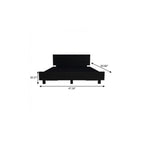 Black Distressed Wood Twin Bed Frame