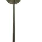 Nickel Bulb Three Light Metal Chandelier