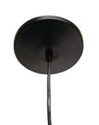 Black Bulb Three Light Metal Chandelier