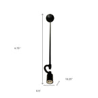 Black Bulb Metal Chandelier