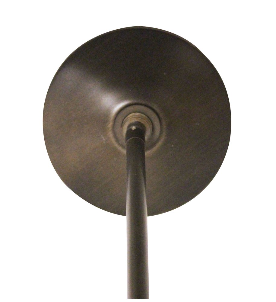 Bronze Bulb Two Light Metal Chandelier