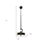 Bronze Bulb Three Light Metal Chandelier