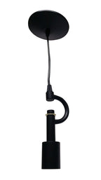 Black Bulb Metal Chandelier