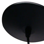 Black Bulb Metal Chandelier