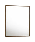 40" Brown Wood Framed Accent Mirror