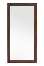 79" Brown Wood Leaning Framed Accent Mirror