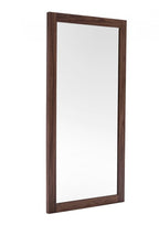 79" Brown Wood Leaning Framed Accent Mirror