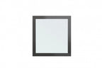 36" Gray Wood Framed Accent Mirror