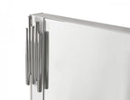 43" White Steel Framed Accent Mirror