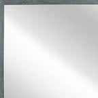 40" Dark Gray Solid Wood Framed Accent Mirror