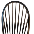 Black Wood Windsor Back Dining Side Chair