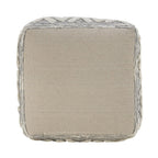 16" Gray Upholstery Pouf Ottoman