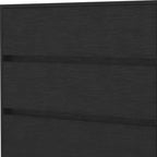 33" Black Three Drawer Dresser