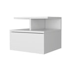 12" Wood One Drawer Floating Nightstand
