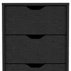18" White Five Drawer Dresser