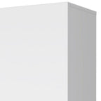 16" White Accent Cabinet With Four Shelves