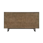 60" Dark Brown Solid Wood Six Drawer Double Dresser