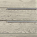 63" Gray Solid Wood Six Drawer Double Dresser