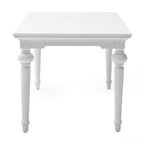 94" White Solid Wood Dining Table