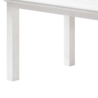 63" White Solid Wood Dining Table