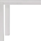 63" White Solid Wood Dining Table