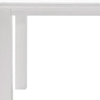 63" White Solid Wood Dining Table