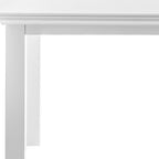 71" White Solid Wood Dining Table