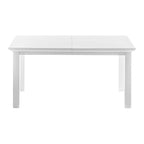 71" White Solid Wood Dining Table